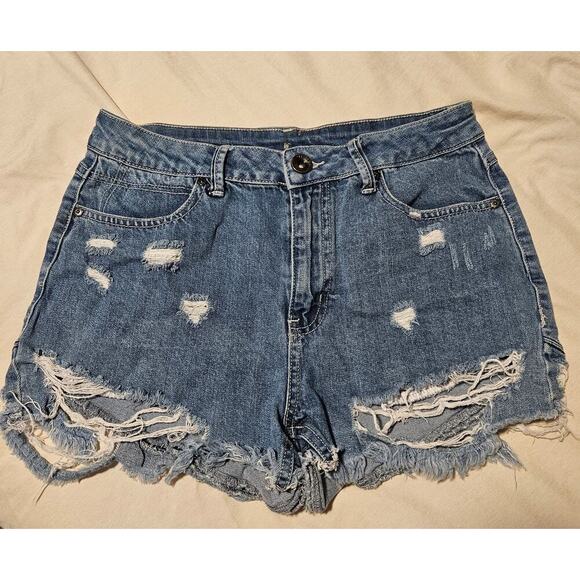 Benmore Pants - Women's benmore REWASH Distressed Jean Shorts Size 30